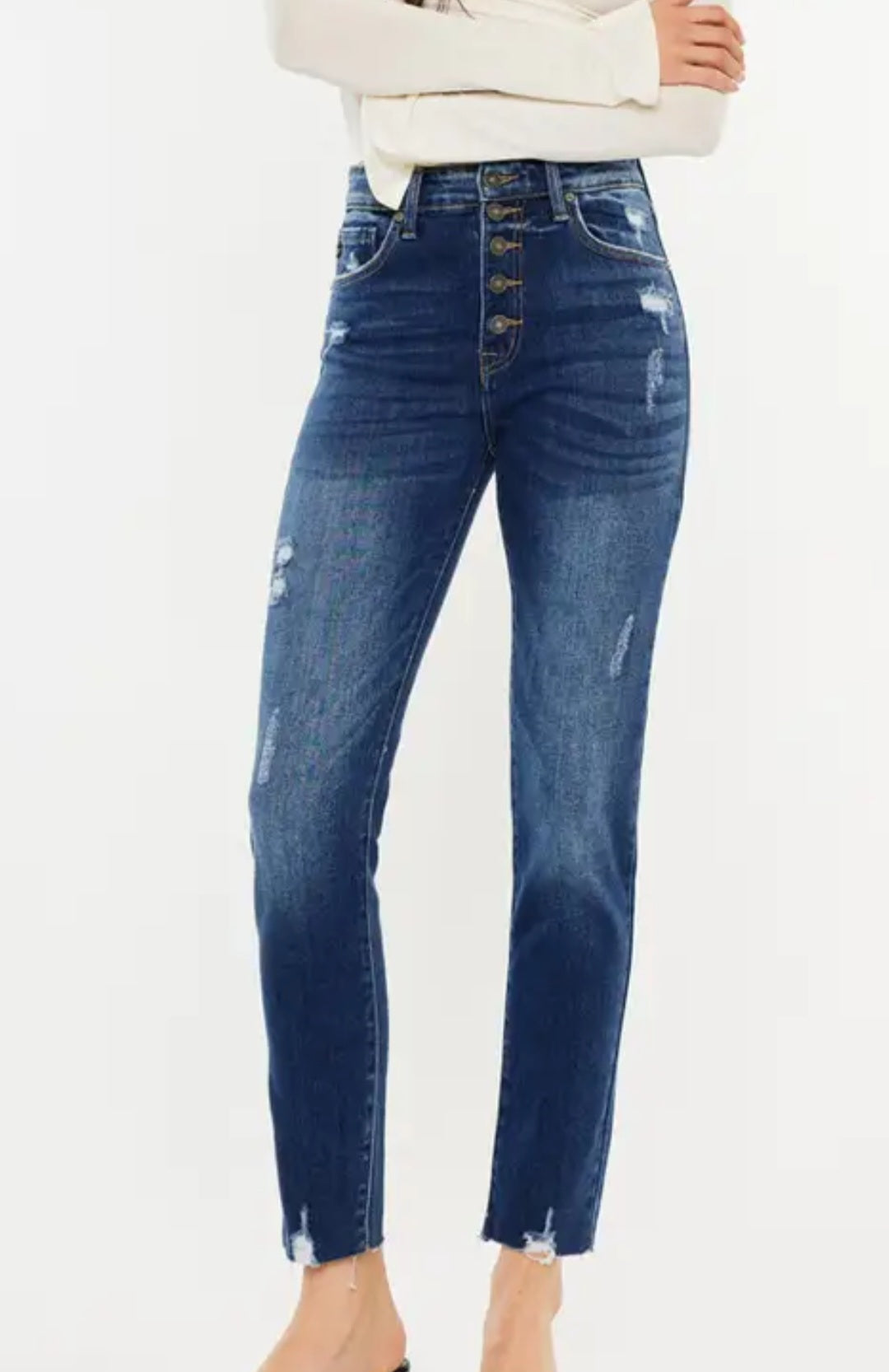 Kancan Button Fly Jeans