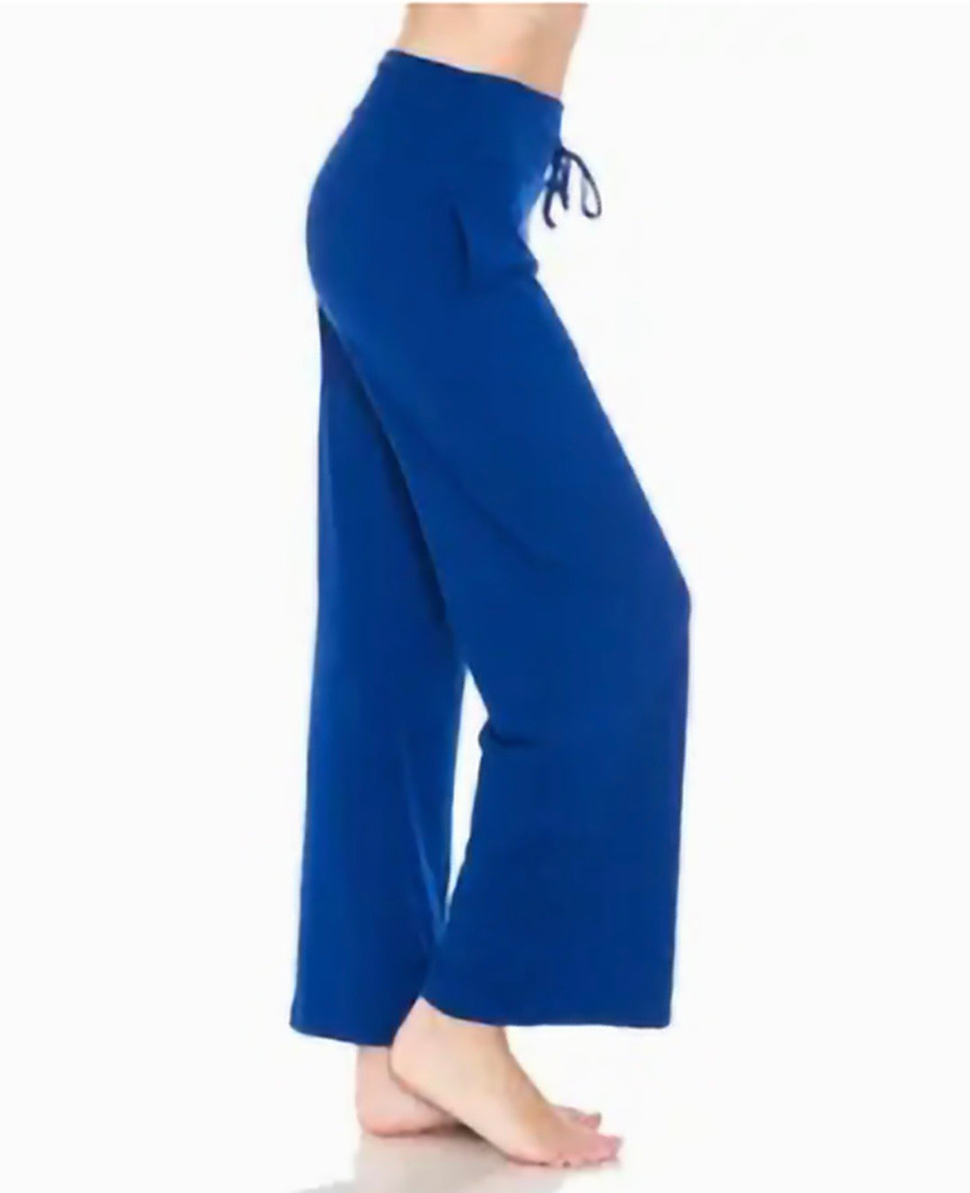 Wide leg drawstring pants