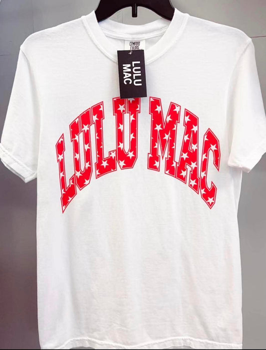 LULU MAC 4th of July tee