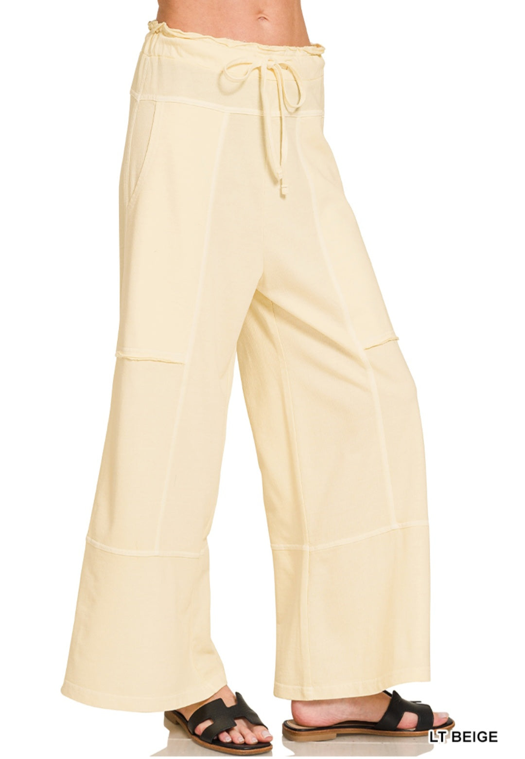 French Terry Wide Leg Pants