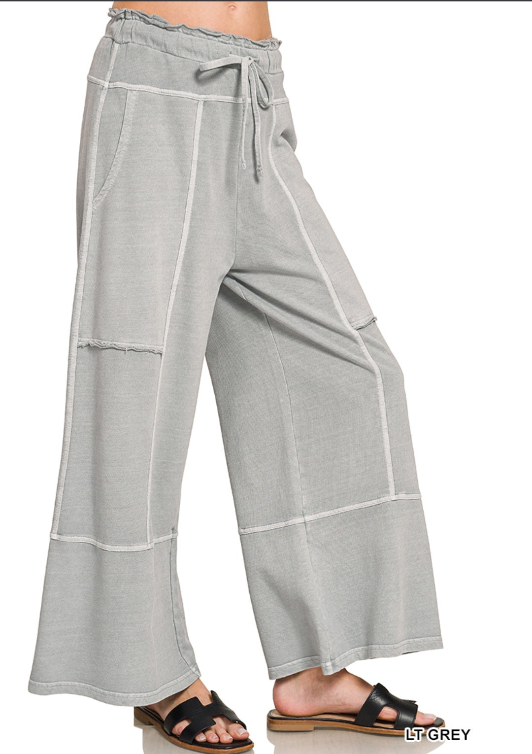 French Terry Wide Leg Pants