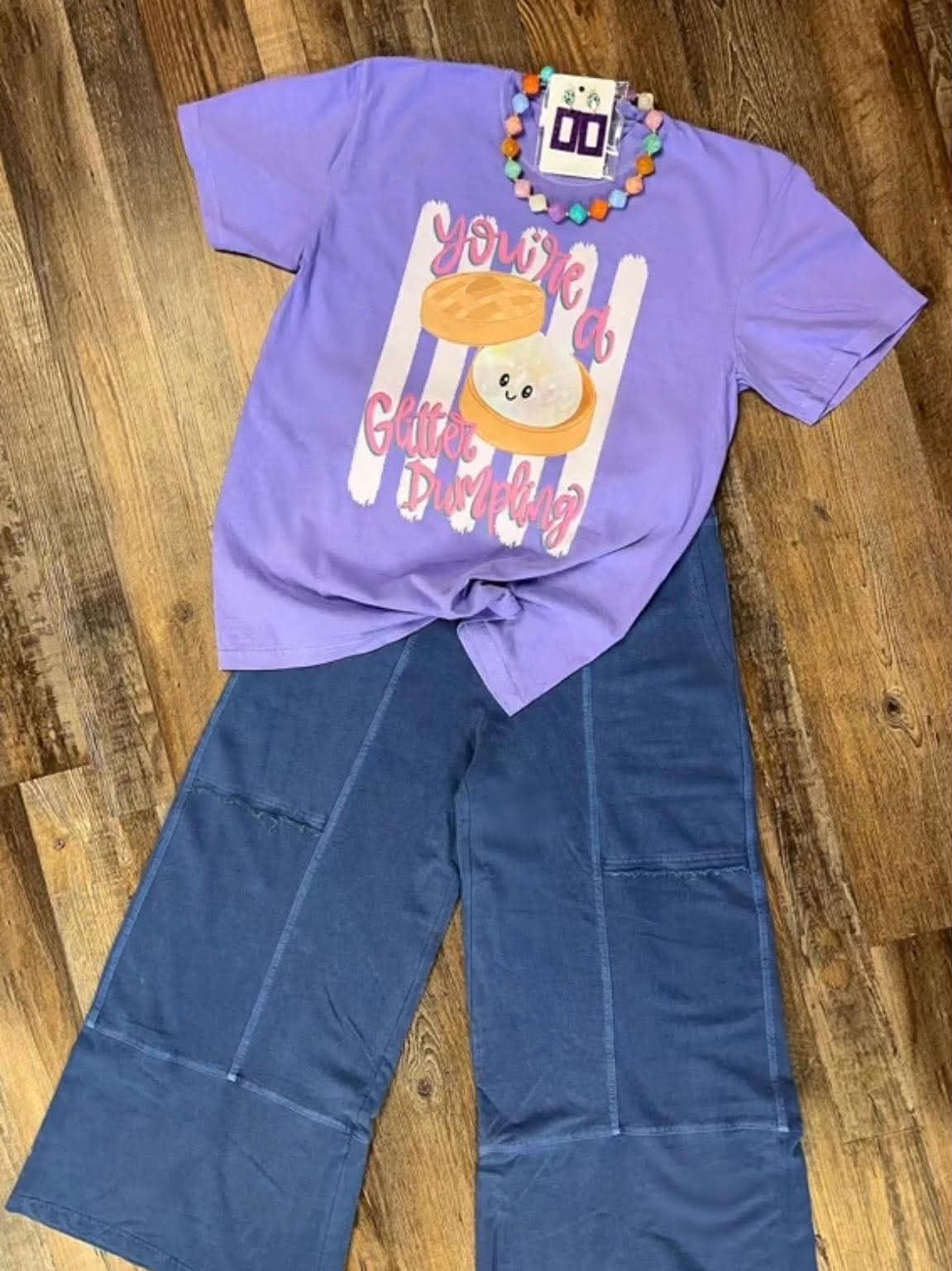 CC GLITTER DUMPLIN' TEE