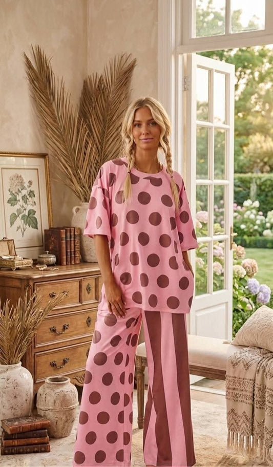 Two-Piece Polka Dot Set