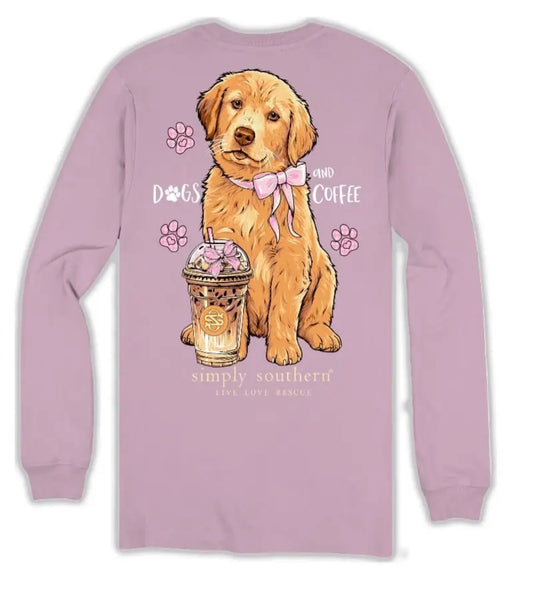 SS DOG COFFEE LONG SLEEVE TEE