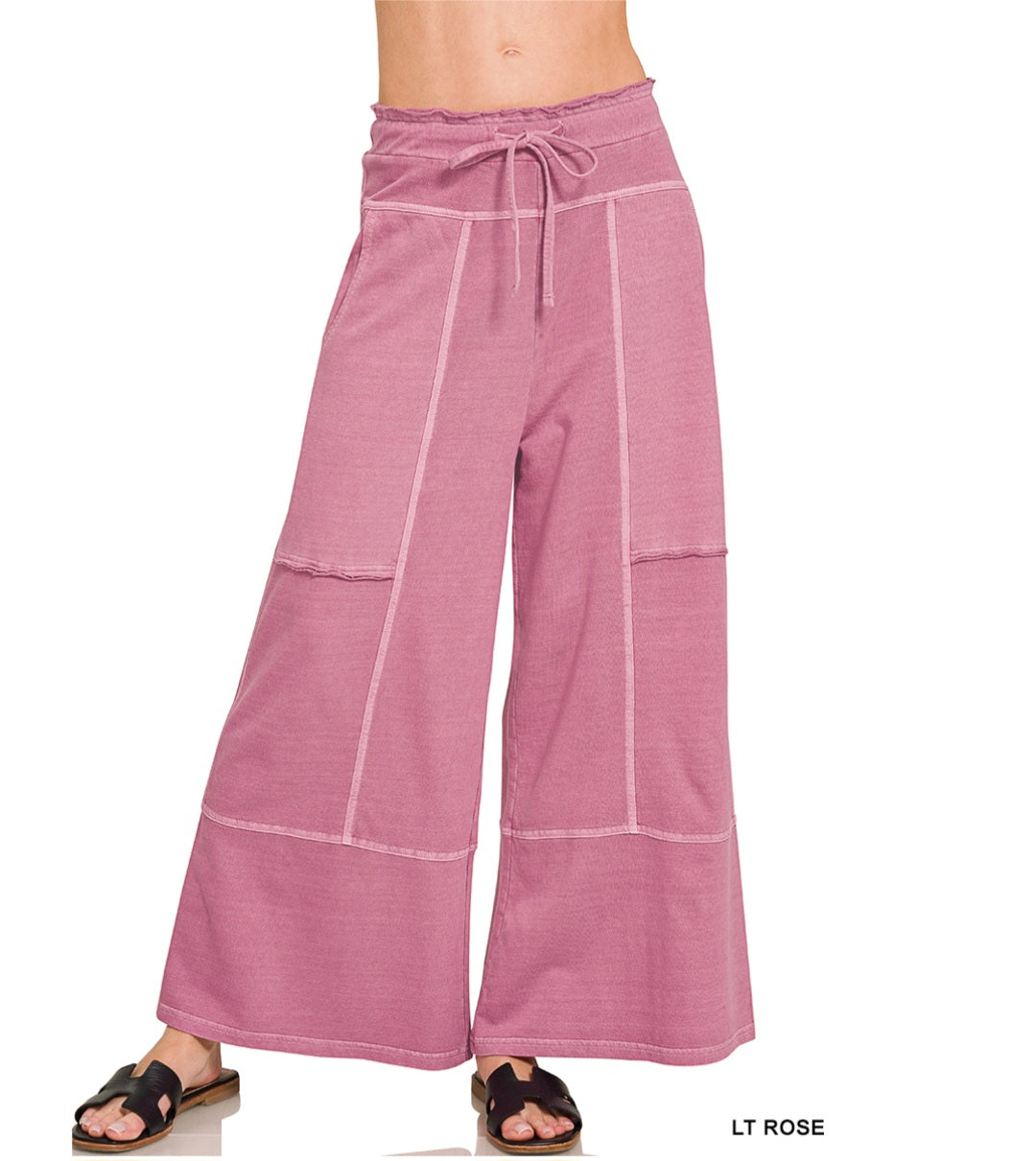 French Terry Wide Leg Pants